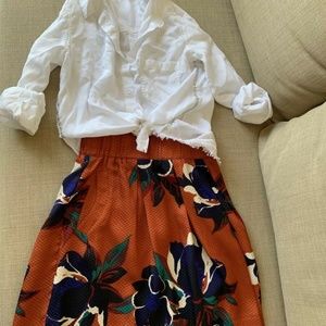Anthropologie Maeve Floral maira Skirt SZ 2 NWT
